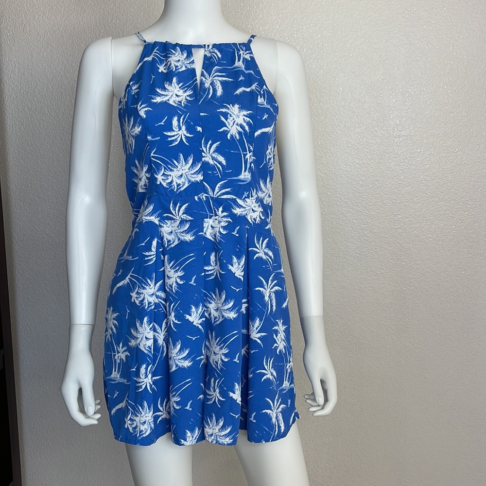 Hollister blue summer romper size S